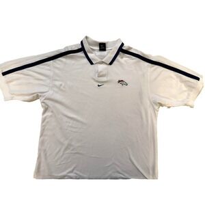 Vintage 90s Denver Broncos Polo Shirt Mens XL NFL Football Nike Embroidered